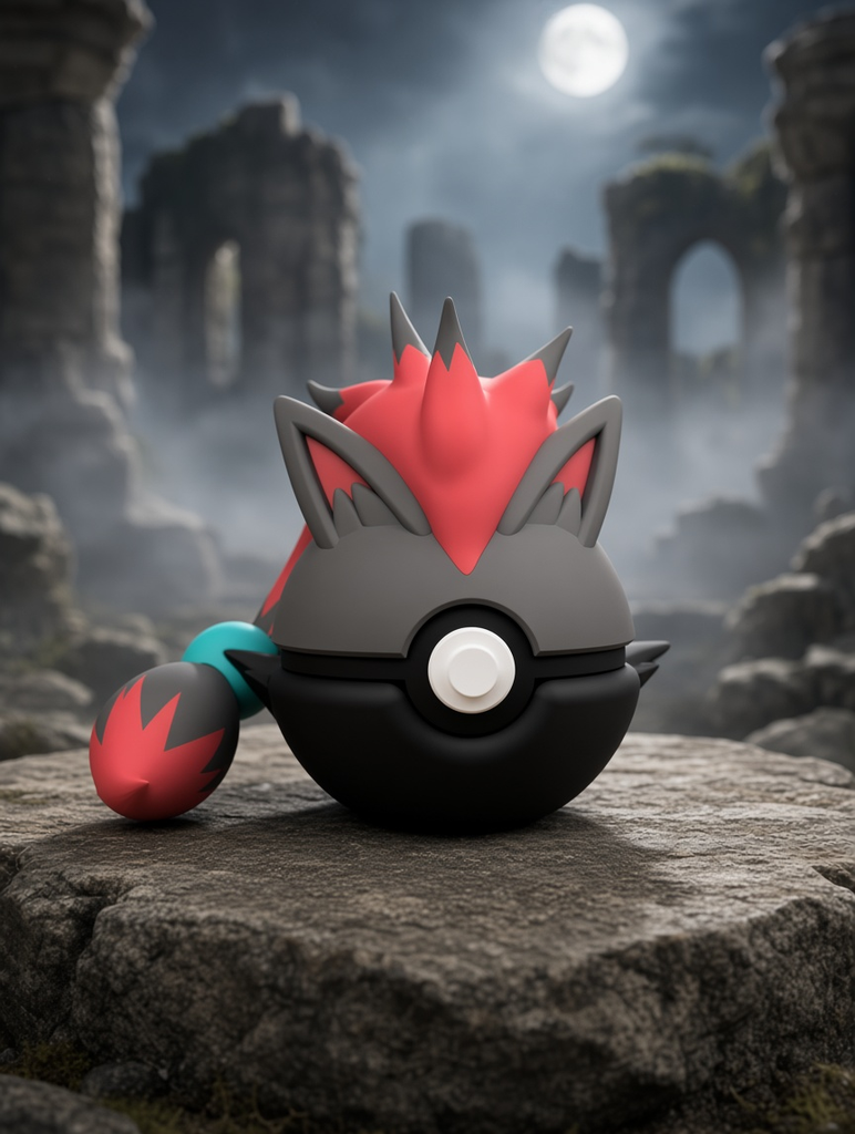 Zoroark Character Ball – FABBOX 3D printed